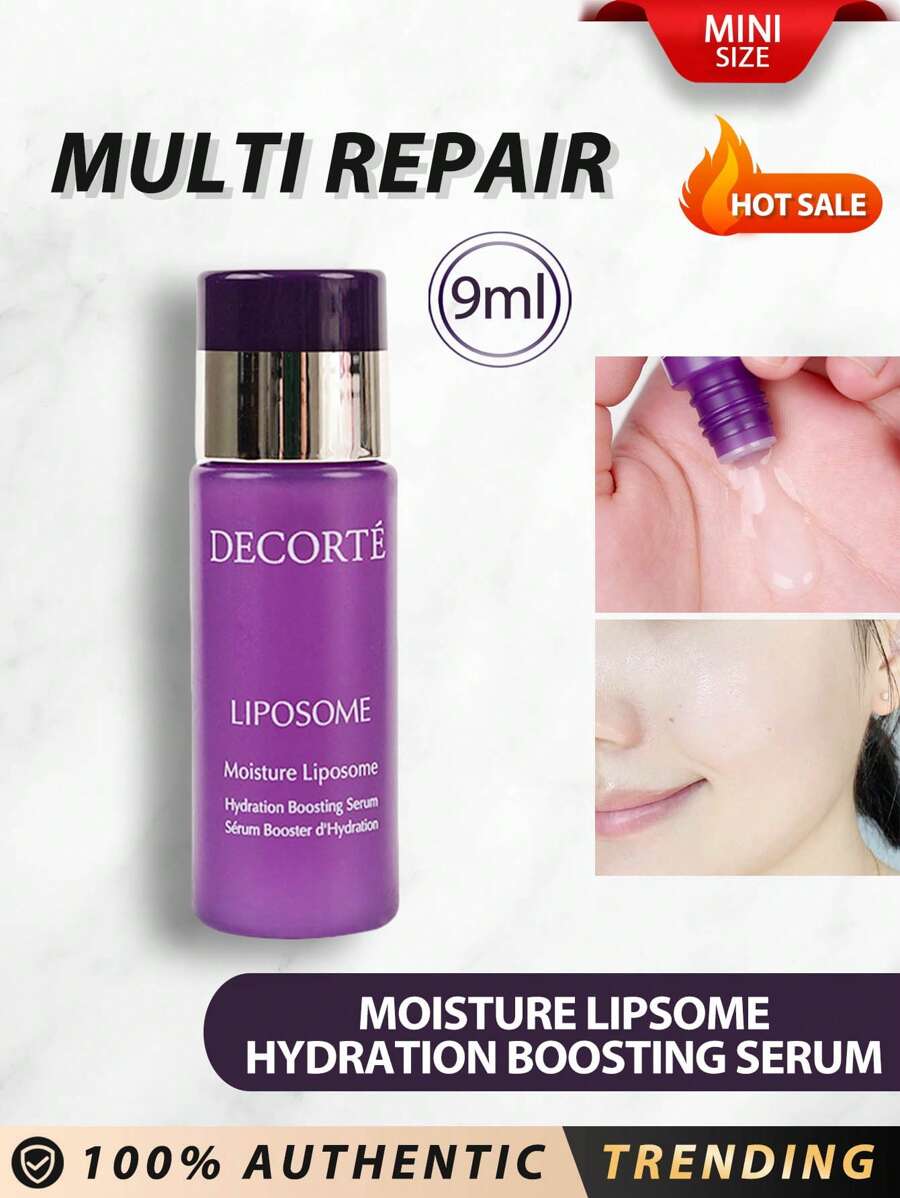 DECORTÉ [Mini]SÉRUM HIDRATANTE LIPOSOMA MOISTURE de DECORTE 9ml. Penetra completamente en las células superficiales de la piel y la hidrata de forma continua. Se extiende con un tacto húmedo, suaviza la piel y trabaja toda la noche, de modo que a la mañana siguiente pueda sentir la suavidad desde el interior de la piel