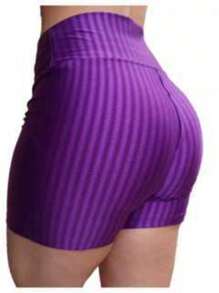 Women's 3D Shorts Gym Fitness - 紫色 - 查看 1