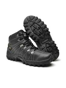 Original Men's Adventure Combat Boot With Gel Insole Rubber Sole Stitched CATSKILL Launch Promotion - Black - View 3