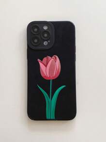 Ốp lưng điện thoại in hoa tulip cao cấp thanh lịch, kết cấu da thân thiện với da, chống vân tay, chống rơi tương thích với iPhone - Nhiều màu - Xem 6