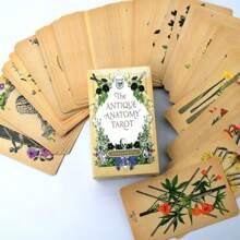 The Antique Anatomy Tarot Cards, Fortune Telling Tarot Card Games For Fun, Family Party Entertainment Game Cards(With Pdf-Guide) - Multicolor - View 1