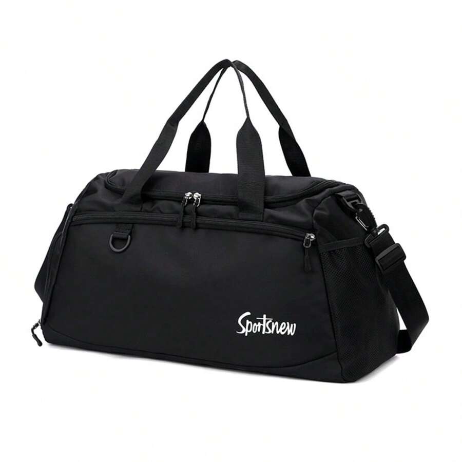 Waterproof Travel Bag Gym Fitness Bag - Black - View 1