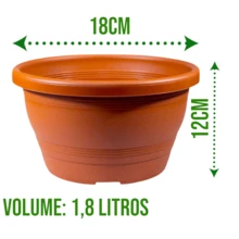 Venice Kit 18cm 1.8L Modern Indoor And Outdoor Floral Decoration Great For Home, Garden And Balcony Weather Resistant Various Colors - trái cam - Xem 2
