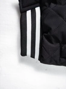 1pc Teen Boy Fashionable Color Block Thermal Lined Hooded Jacket, Versatile, For Autumn/Winter - Black - View 6