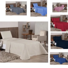 Single Bed Coverlet 1.5m X 2.20m (Various Colors) - 卡其色 - 查看 2