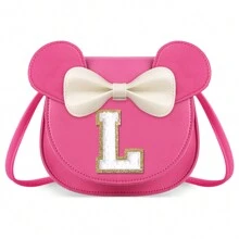 个性化字母钱包，独特钱包，蝴蝶结钱包，小女孩钱包，S码钱包，斜挎包，S码生日礼物，适合2-7岁女孩