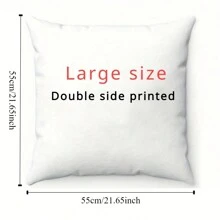 Warm Custom Photo Pillow Cover - Double-Sided High-Definition Printing, Personalized Decorative Pillowcase, Modern Style, Machine Washed, Zipper Closure, Woven Polyester Fabric, Ideal Gift For Various Occasions, For Anniversaries, For Mother's Day, For Birthdays, For Valentine's Day, For Graduation, For Father's Day, For Weddings, For Housewarming, Sofa, Bed, Car, Tea Room, Bedroom, Bathroom, Living Room, Dining Room