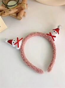 1 Băng đô thời trang nữ thiết kế tối giản hình ông già Noel và tuần lộc, phụ kiện tóc ngày lễ chống trượt đa năng - Nhiều màu - Xem 5