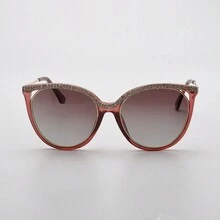 1 Paar Damen Katzenaugen Kristall Cut Out Dekorative Modebrillen, personalisiert, windabweisend, Street-Style, hochwertig, neues Design