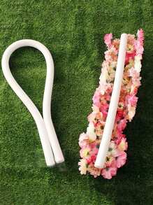 3pcs Premium White Floral Foam Stick For DIY Wedding & Event Decor, Cylindrical Sponge Base, Utility Hooks Rama Decoration Rama - Multicolor - View 1