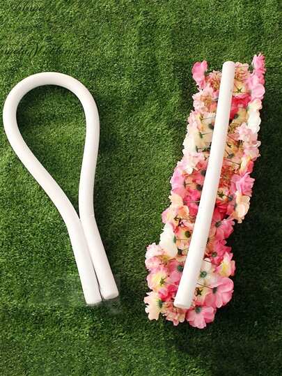 3 件装优质白色花卉泡沫棒，适用于 DIY 婚礼和活动装饰，圆柱形海绵底座，实用挂钩