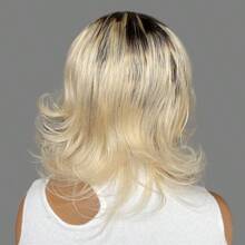 Peluca de cabello humano de 12 pulgadas con ondas cortas, sin encaje frontal, con flecos, corte pixie, color 1B/613 para mujeres, fabricada a máquina