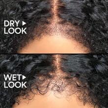 Tóc giả không keo phía trước dạng cuộn Hybrid Hairline 13x4 ren không keo cho phụ nữ Tóc giả xoăn Jerry với các cạnh xoăn Tóc thật trong suốt làm tan chảy mọi loại da Mật độ 180% 10-22 inch Tẩy trắng trước & nhổ trước - màu đen - Xem 5