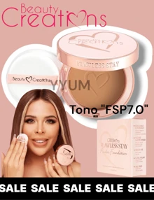 Flawless Stay Base en polvo compacto Powder Foundation Beauty Creations ORIGINAL - TONO .FSP7.0 - Ver 2