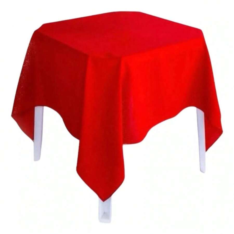 Kit Of 10 Oxford Fabric Square Tablecloths 1.50m X 1.50m - 紅色 - 查看 1