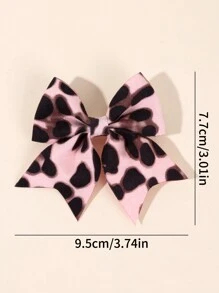 2 piezas de pinzas para el cabello con lazo de estampado de leopardo para niñas, accesorios de tela con lazos para el cabello para niños, accesorios de moda para el cabello para niños pequeños, regalos para otoño e invierno - horquilla de lazo - Ver 10