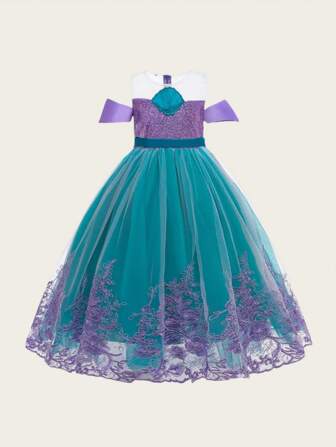 Mermaid Dress Young Girl Sequin Princess Dress Party Wedding Dress For Children Carnival Anime Clothes