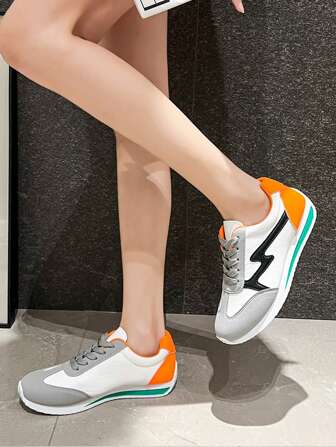 2024 Youth Lace-Up Gump Sneakers, Anti-Skid & Wear-Resistant, Comfortable Walking Shoes, Athletic Trainers