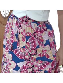 Long Skirt 3 Marias Evangelical Printed Crepe Fabric - 查看 3