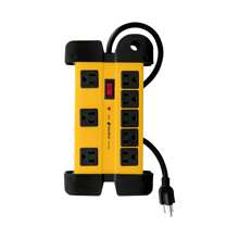 Industrial 14 AWG Power Strip Surge Suppressor 8 Inputs 48188