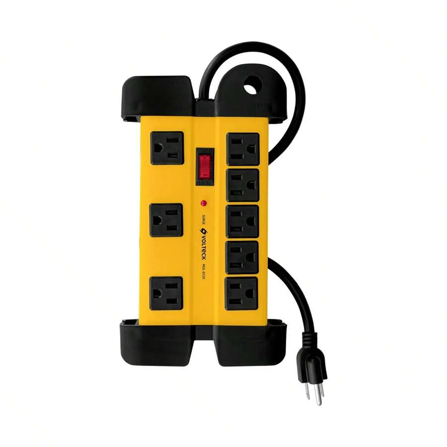 Industrial 14 AWG Power Strip Surge Suppressor 8 Inputs 48188
