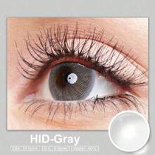 1 Paio di Lenti a Contatto Annuali Morbide di Colore Grigio Ghiaccio da 14,5 mm, Adatte per Trucco Occhi, Ingrandimento dello Sguardo, Ideali per Uso Quotidiano, Appuntamenti, Attività Festive, Ognissanti e Cosplay