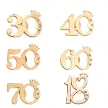 1 件/皇冠风格数字开瓶器婚礼派对礼品小型生日聚会结婚纪念日饮料啤酒瓶盖开瓶器 - 多款可選 - 查看 6