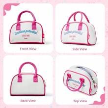 Miniso 联名女士手提包，大容量，时尚百搭，生日礼物、情人节礼物、新年礼物（白色） - 白色 - 查看 5