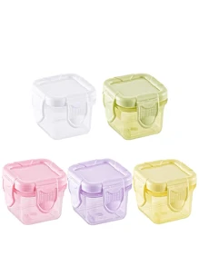 Kit 4 Jars To Store Daily Food Box For BABY Snack 4 Cm Various Colors - 150 ML Random Tamaño Grande (4 botes) - Ver 4