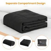 Good Nite Couverture Pondérée Anti-Stress pour Adulte Couverture Lestée Gravité Lourde Apaisante Sensorielle et Douce Couverture Rafraîchissante Taille Queen Couverture Relaxante à Pression Profonde pour le Sommeil 1 Pièce