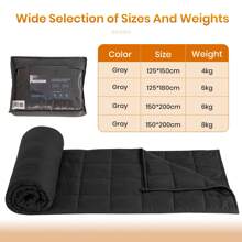 Good Nite Couverture Pondérée Anti-Stress pour Adulte Couverture Lestée Gravité Lourde Apaisante Sensorielle et Douce Couverture Rafraîchissante Taille Queen Couverture Relaxante à Pression Profonde pour le Sommeil 1 Pièce