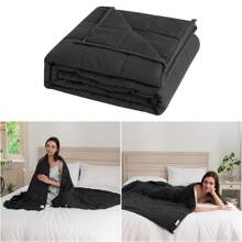 Good Nite Couverture Pondérée Anti-Stress pour Adulte Couverture Lestée Gravité Lourde Apaisante Sensorielle et Douce Couverture Rafraîchissante Taille Queen Couverture Relaxante à Pression Profonde pour le Sommeil 1 Pièce