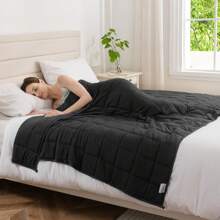 Good Nite Couverture Pondérée Anti-Stress pour Adulte Couverture Lestée Gravité Lourde Apaisante Sensorielle et Douce Couverture Rafraîchissante Taille Queen Couverture Relaxante à Pression Profonde pour le Sommeil 1 Pièce