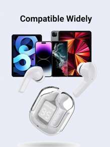 TWS 耳机 无线耳塞 带运动腰包 Earpods 白色 LED 电量显示 触控耳塞 带包 - 白色 - 查看 6