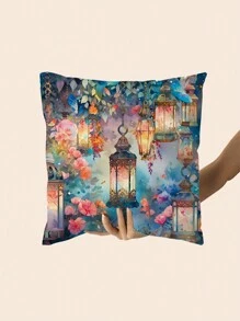 4pcs New Ramadan Series Design Polyester Plush Pillow Cover Sofa Cushion Cover