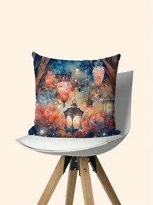 4pcs New Ramadan Series Design Polyester Plush Pillow Cover Sofa Cushion Cover