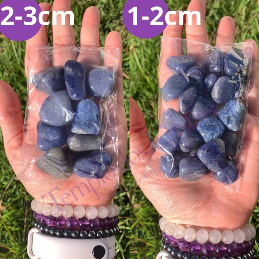 Tumbled Stone 100g - Wholesale Natural Crystal Tumbled Stone - 藍石英 - 查看 1