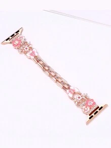 1个蝴蝶吊坠设计，触屏灵敏，无需贴膜，兼容，表壳和流苏合金表带需另行购买。表带和表壳可组合购买，享受更多优惠。兼容 Ultra/SE/8/7/5/4/3/2，尺寸为38/40/41/42/44/45/49毫米。