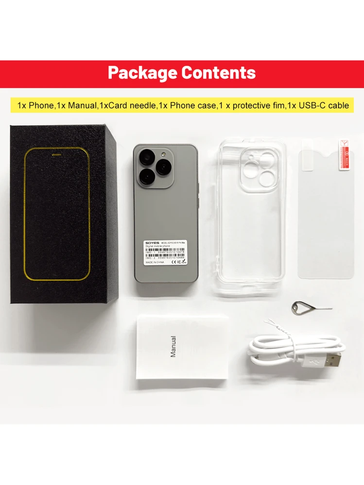 Estreia Mundial Smartphone Mini SOYES XS18 Pro Max de 4,3