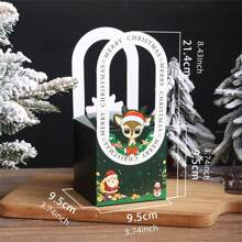 4 hộp/bộ hộp đựng táo Giáng sinh, hộp đựng kẹo, hộp đựng táo, hộp quà Giáng sinh cho đêm Giáng sinh - Nhiều màu - Xem 11