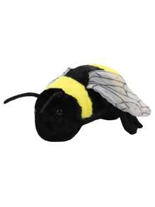 2 种尺寸可爱蜜蜂毛绒玩具可爱蜜蜂填充动物毛绒玩具儿童生日派对居家女孩房间装饰创意礼物情人节感恩节 - 黑色 - 查看 6