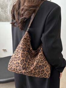 Túi đeo vai họa tiết da báo dung tích lớn màu sắc thời trang, túi đeo vai đa năng và đơn giản, thích hợp để mua sắm, ví, mua sắm, phụ nữ trẻ, sinh viên đại học, người mới đến, nhân viên văn phòng. Rất thích hợp cho văn phòng, trường đại học, công việc, kinh doanh, đi làm, hoạt động ngoài trời, du lịch và đi chơi, ví họa tiết da báo thời trang cho phụ nữ Leopard Comeback - màu nâu - Xem 6