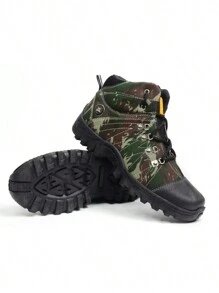 Original Men's Adventure Combat Boot With Gel Insole Rubber Sole Stitched CATSKILL Launch Promotion - 軍綠色 - 查看 3