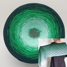 Ovillo de hilo mágico de cambio gradual de color, hilo para bebés para tejer vestidos, chales y bufandas de primavera/verano con efecto degradado - multicolor - Ver 7