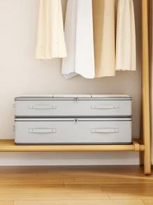 1 PIEZA Bolsa de almacenamiento debajo de la cama con ventana transparente, bolsa de almacenamiento portátil de gran capacidad, adecuada para ropa, edredones, mantas, organizador de almacenamiento y organización de ropa para el hogar y el dormitorio