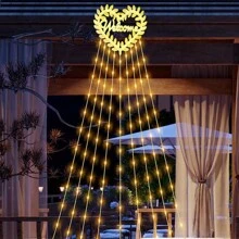 1PC Love Leather Thread Waterfall Flow Light Đèn năng lượng mặt trời điều khiển từ xa Đèn trang trí Giáng sinh ngoài trời, Thích hợp cho Tiệc cưới ngoài trời, Tiệc sinh nhật, Lễ hội Giáng sinh, Năm mới, Sân vườn, Đèn trang trí sân trong, Đồ trang trí Giáng sinh, Quà tặng Giáng sinh, Lễ tạ ơn, Đồ trang trí cây thông Noel, Đồ trang trí Đèn Giáng sinh, Trang trí phòng ngủ, Trang trí nhà, Trang trí tiệc, Lễ hội ngày lễ, Trang trí phòng - đèn lồng thác nước tình yêu - Xem 13