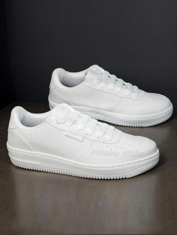 Tênis Feminino Casual Branco Academia Plataforma Retrô Canedan Conforto, Moda E Estilo para o Dia a Dia!