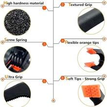 12pcs Spring Clips, 2" Small Backdrop Clips, Heavy Duty Plastic Clamps, Craft Spring Clips, Background Stand, For Woodworking, Photography Studio, Tools For Men