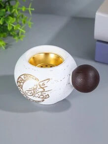 1pc New Double Ball Heat-Resistant Resin Incense Burner, Suitable For Home Decor, Office, Festivals, Yoga Studios, Can Be Used As Festival Gifts, Festival Decorations Gifts, Festival Decorations Decorations, Living Room Accessories Birthday Graduation E-I-D