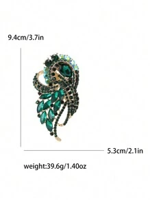 Luxury Crystal Brooch For Women Party Banquet Jewelry Gift Dress Skirt Accessory